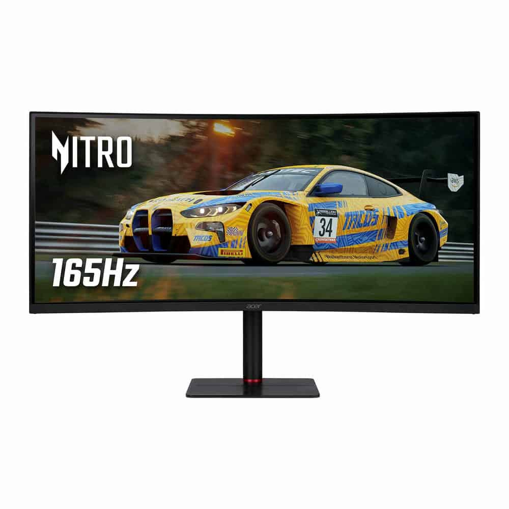 Acer 34" UltraWide Quad HD 165Hz FreeSync HDR10 Curved VA Refurbished Gaming Monitor